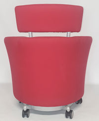 Haworth Hello ronde ontvangst stoel vergaderstoel rood - Waaauw International