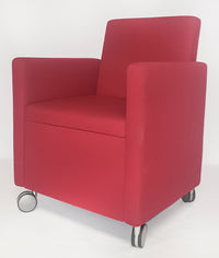 Haworth Hello ontvangst stoel  & vergaderstoel rood - Waaauw International